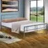Brooklyn Double Bed Frame - Silver, Metal