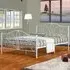 Brooklyn Double Bed Frame - White, Metal