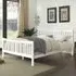 Brooklyn Double Bed Frame - White, Pine