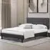 Brooklyn Double Bed Frame with Buttoned Headboard - Dark Grey