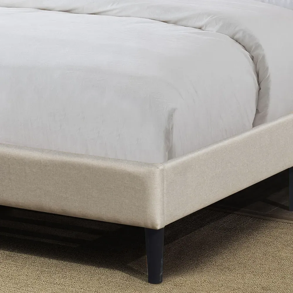 Brooklyn Double Buttoned Headboard Bed Frame - Grey