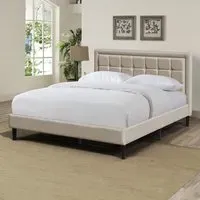 Brooklyn Double Buttoned Headboard Bed Frame - Grey