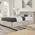 Brooklyn Double Ottoman Bed with Storage - Cream, Velvet