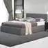 Brooklyn Double Ottoman Bed with Storage - Grey, Fabric