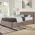 Brooklyn Double Ottoman Bed with Storage - Truffle, Velvet