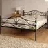 Brooklyn Double Scroll Effect Metal Bed Frame - Black