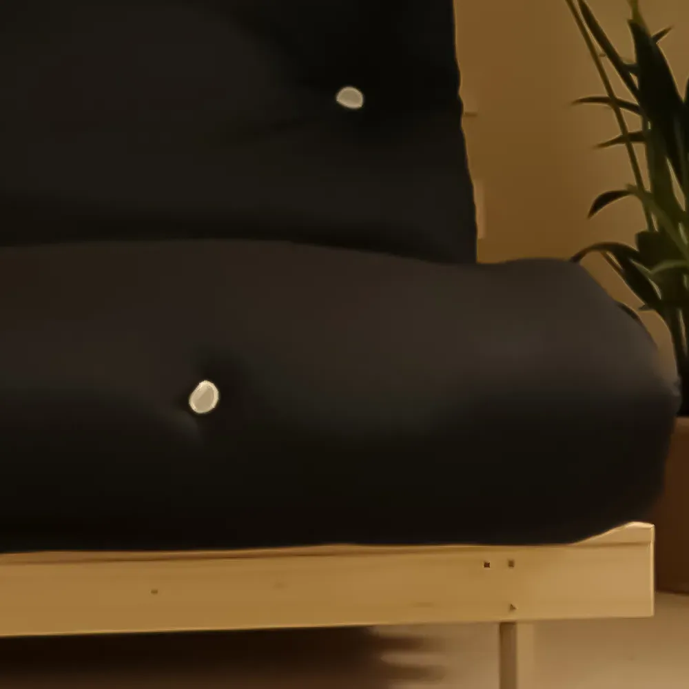 Brooklyn Double Sleeper Futon Base and Mattress - Black