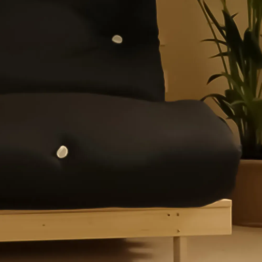 Brooklyn Double Sleeper Futon Base and Mattress - Black