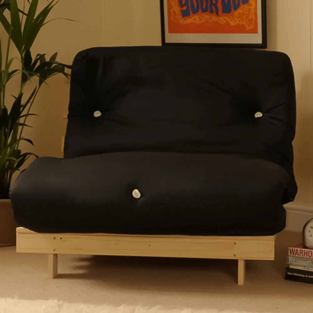 Brooklyn Double Sleeper Futon Base and Mattress - Black image