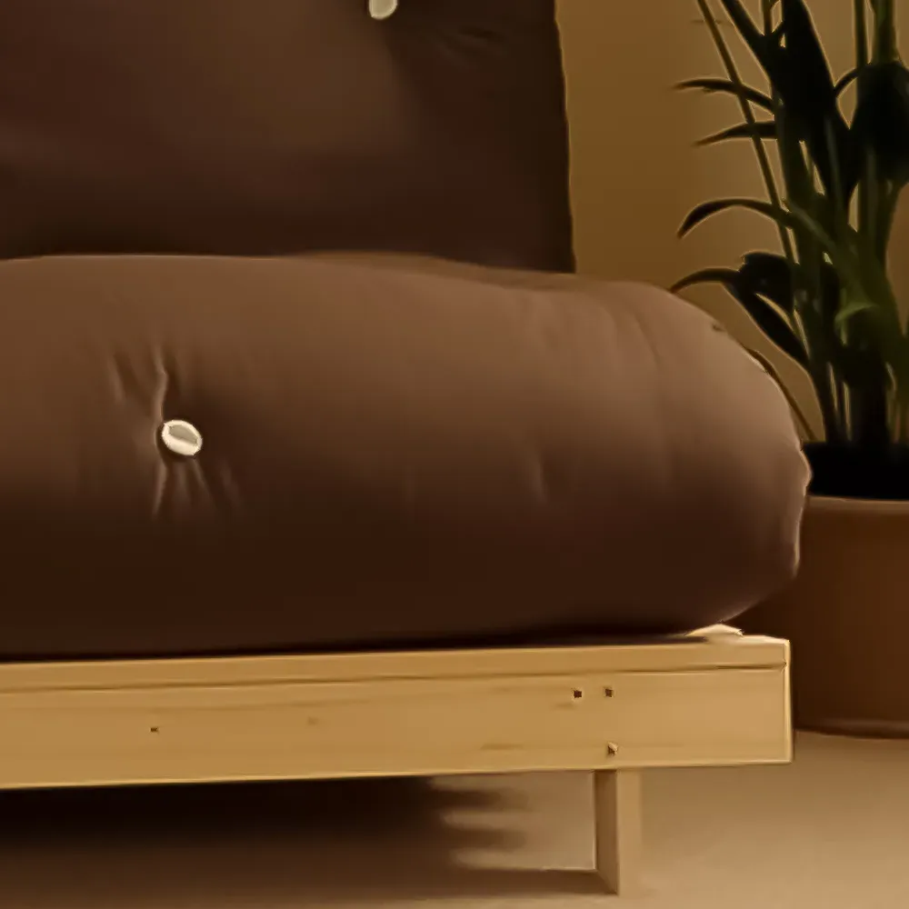 Brooklyn Double Sleeper Futon Base and Mattress - Chocolate