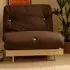 Brooklyn Double Sleeper Futon Base and Mattress - Chocolate