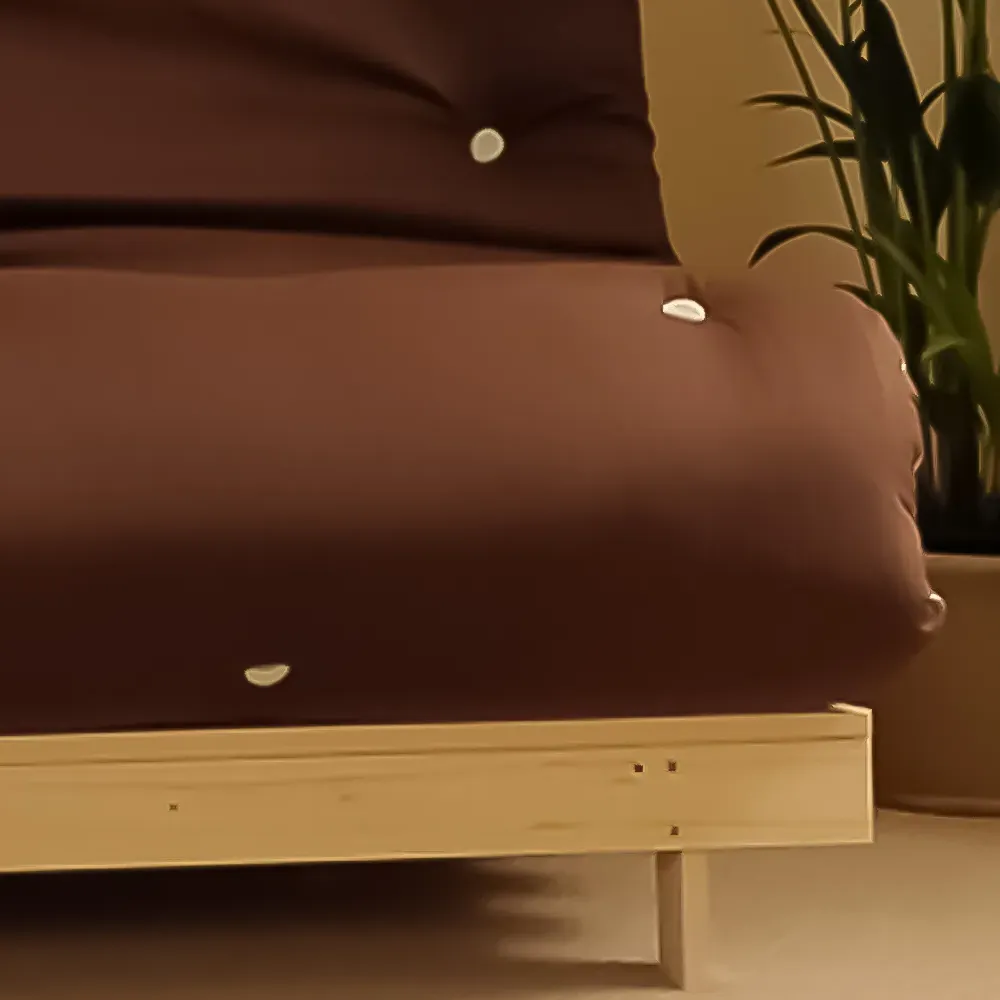 Brooklyn Double Sleeper Futon Base and Mattress - Chocolate