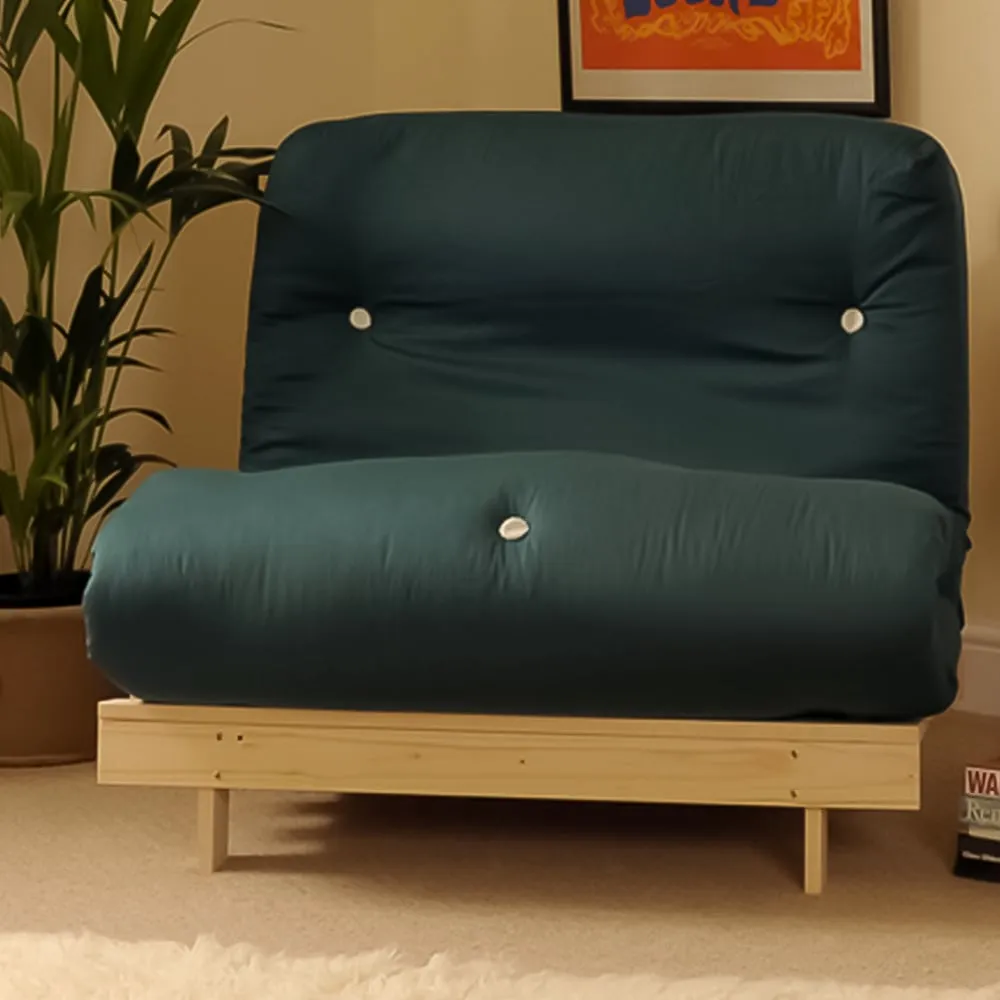 Brooklyn Double Sleeper Futon Base and Mattress - Green image