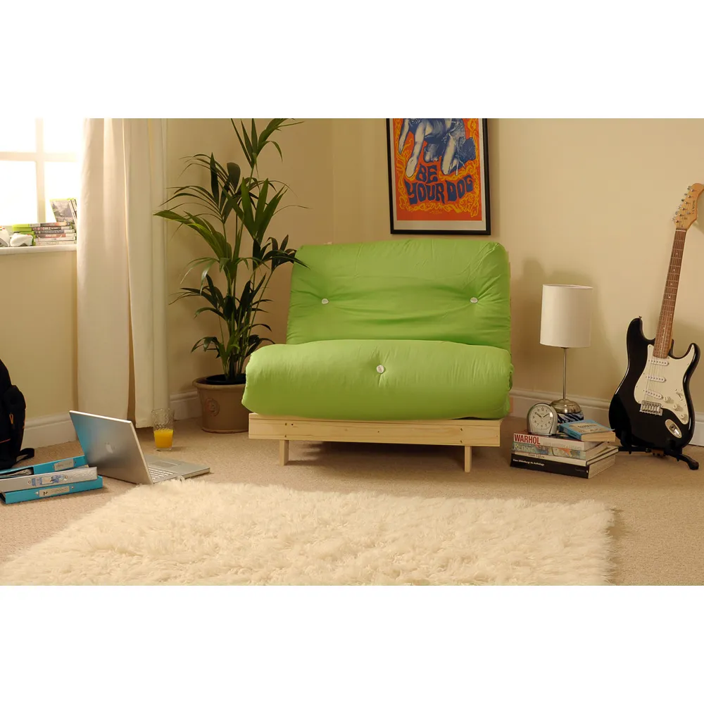 Brooklyn Double Sleeper Futon Base and Mattress - Lime