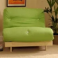 Brooklyn Double Sleeper Futon Base and Mattress - Lime