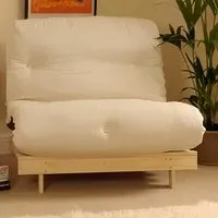 Brooklyn Double Sleeper Futon Base and Mattress - Natural