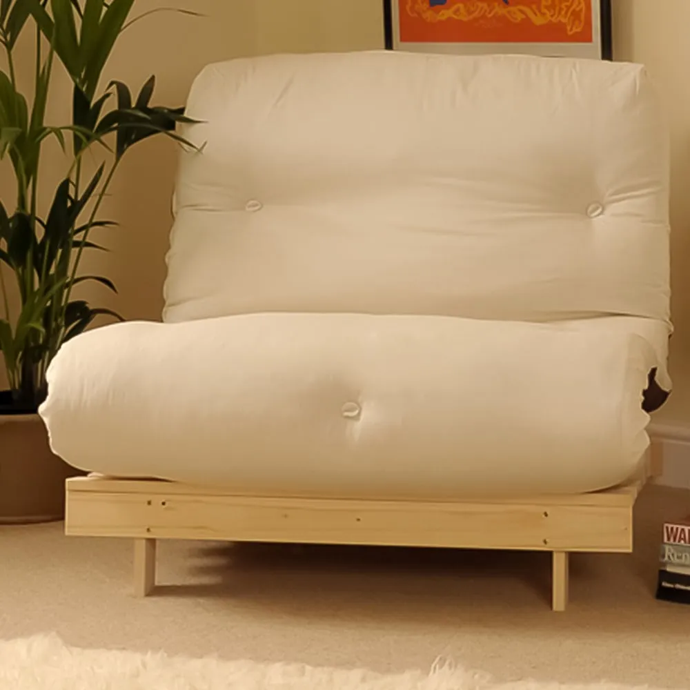 Brooklyn Double Sleeper Futon Base and Mattress - Natural