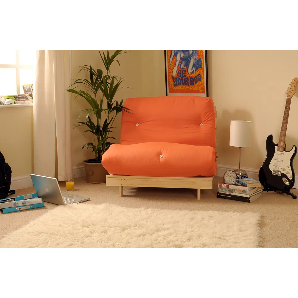 Brooklyn Double Sleeper Futon Base and Mattress - Orange
