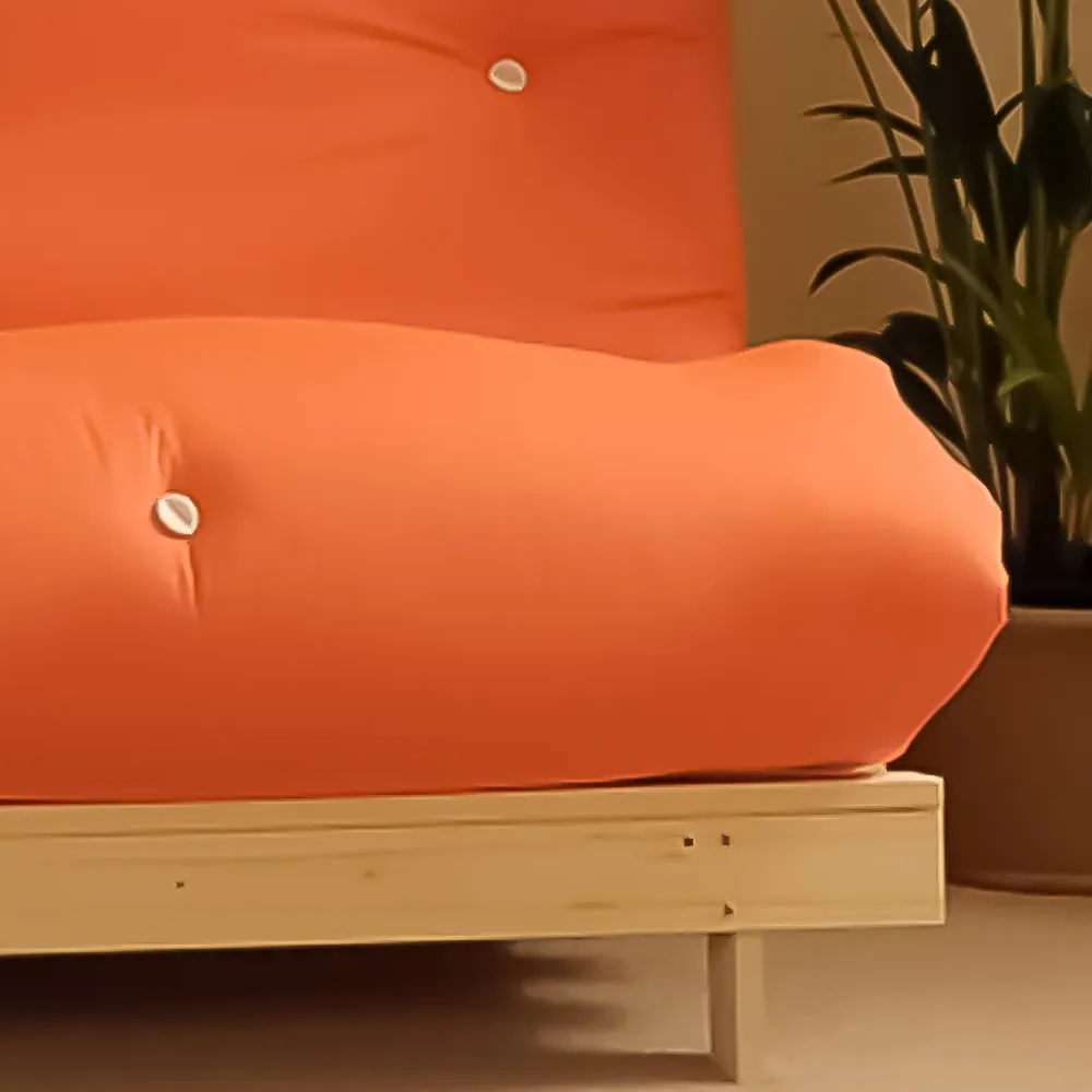 Brooklyn Double Sleeper Futon Base and Mattress - Orange