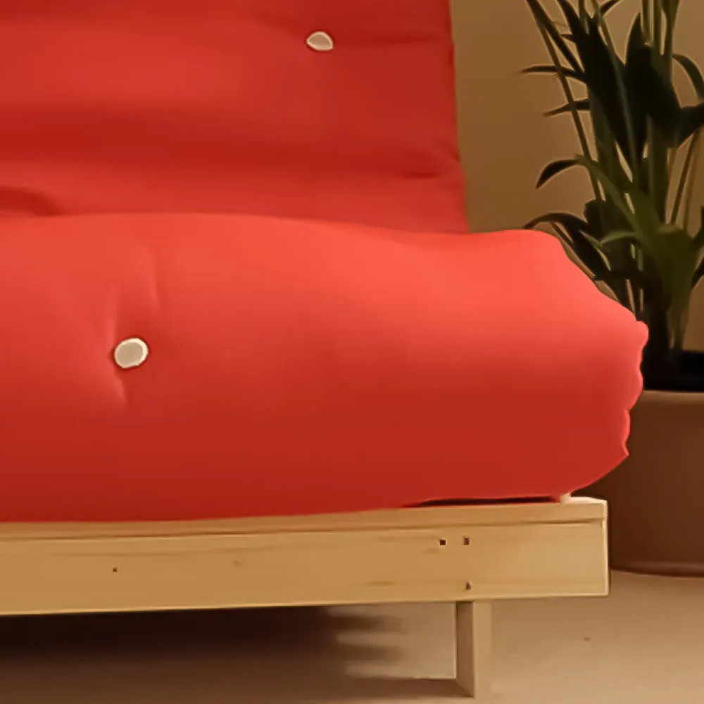 Brooklyn Double Sleeper Futon Base and Mattress - Red