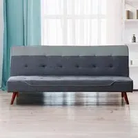 Brooklyn Double Sleeper Sofa Bed - Grey, Fabric