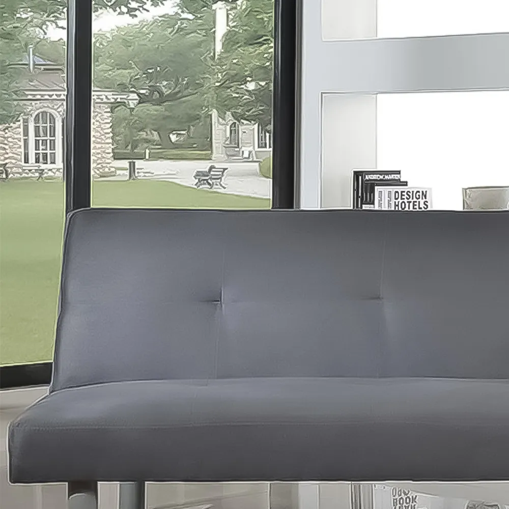 Brooklyn Double Sleeper Sofa Bed - Grey, Faux Suede