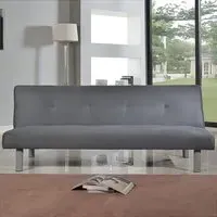 Brooklyn Double Sleeper Sofa Bed - Grey, Faux Suede