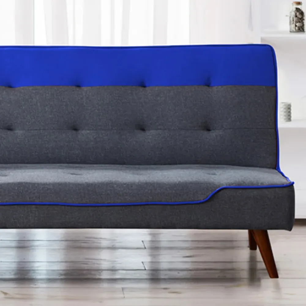 Brooklyn Double Sleeper Sofa Bed with Click-Clack - Blue