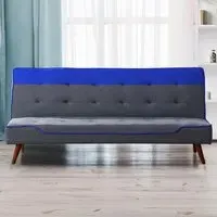 Brooklyn Double Sleeper Sofa Bed with Click-Clack - Blue