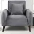 Brooklyn Jumbo Cord Armchair - Grey