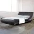 Brooklyn King Size Bed Frame - Black, Faux Leather
