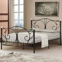 Brooklyn King Size Bed Frame - Black, Metal