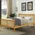 Brooklyn King Size Bed Frame - Caramel, Pine