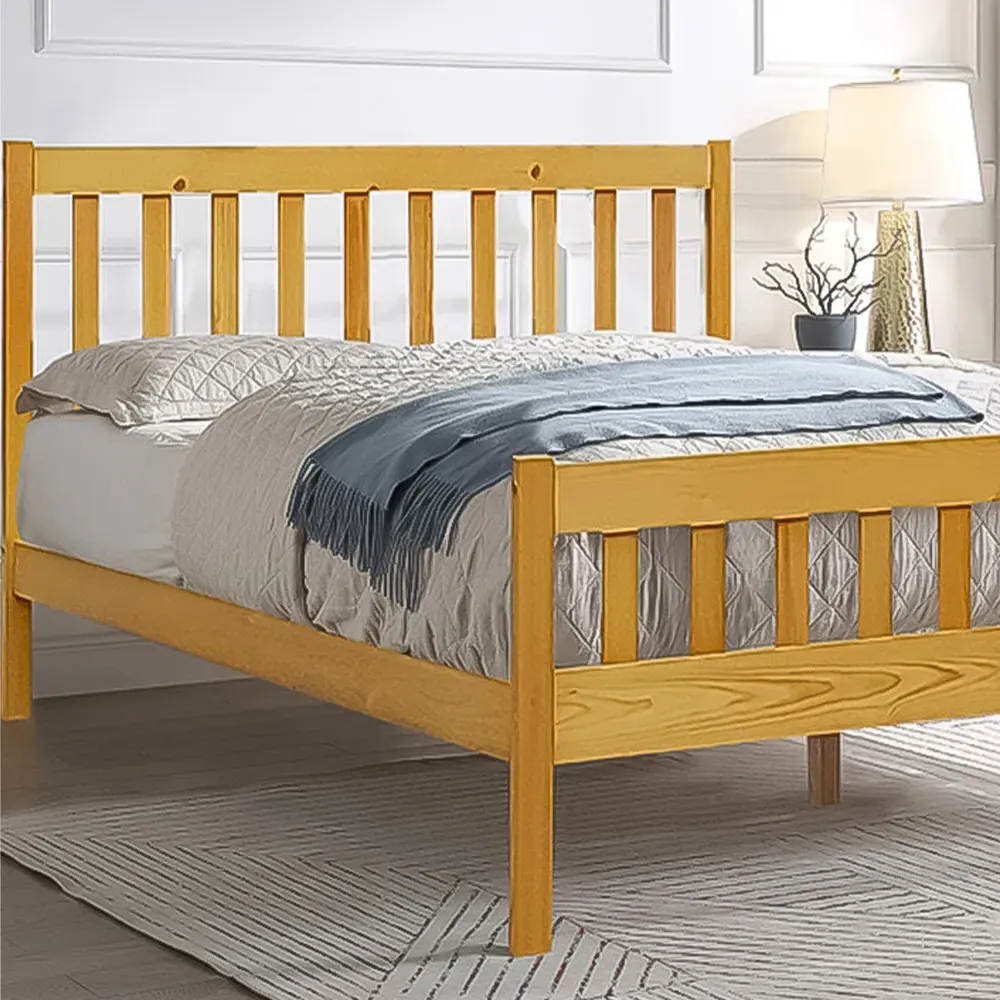 Brooklyn King Size Bed Frame - Pine