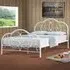 Brooklyn King Size Bed Frame - White, Metal