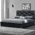 Brooklyn King Size Bed Frame with Weaved Headboard - Grey, Velvet
