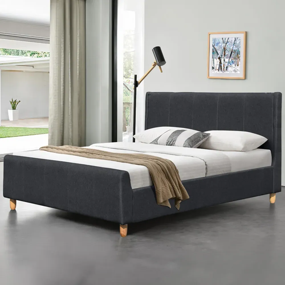 Brooklyn King Size Bedroom Furniture Set - Grey, Linen