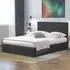 Brooklyn King Size Ottoman Bed with Storage - Dark Grey, Fabric