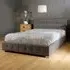 Brooklyn King Size Ottoman Storage Bed - Grey, Fabric