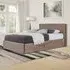 Brooklyn King Size Ottoman Storage Bed - Truffle, Crushed Velvet