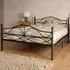 Brooklyn King Size Scroll Effect Metal Bed Frame - Black