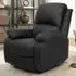 Brooklyn Manual Recliner Chair - Black, Bonded Leather