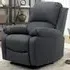 Brooklyn Manual Recliner Chair - Dark Grey, Linen