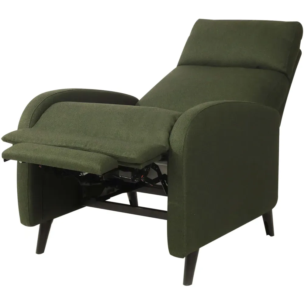 Brooklyn Manual Recliner Chair - Green, Linen