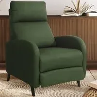 Brooklyn Manual Recliner Chair - Green, Linen