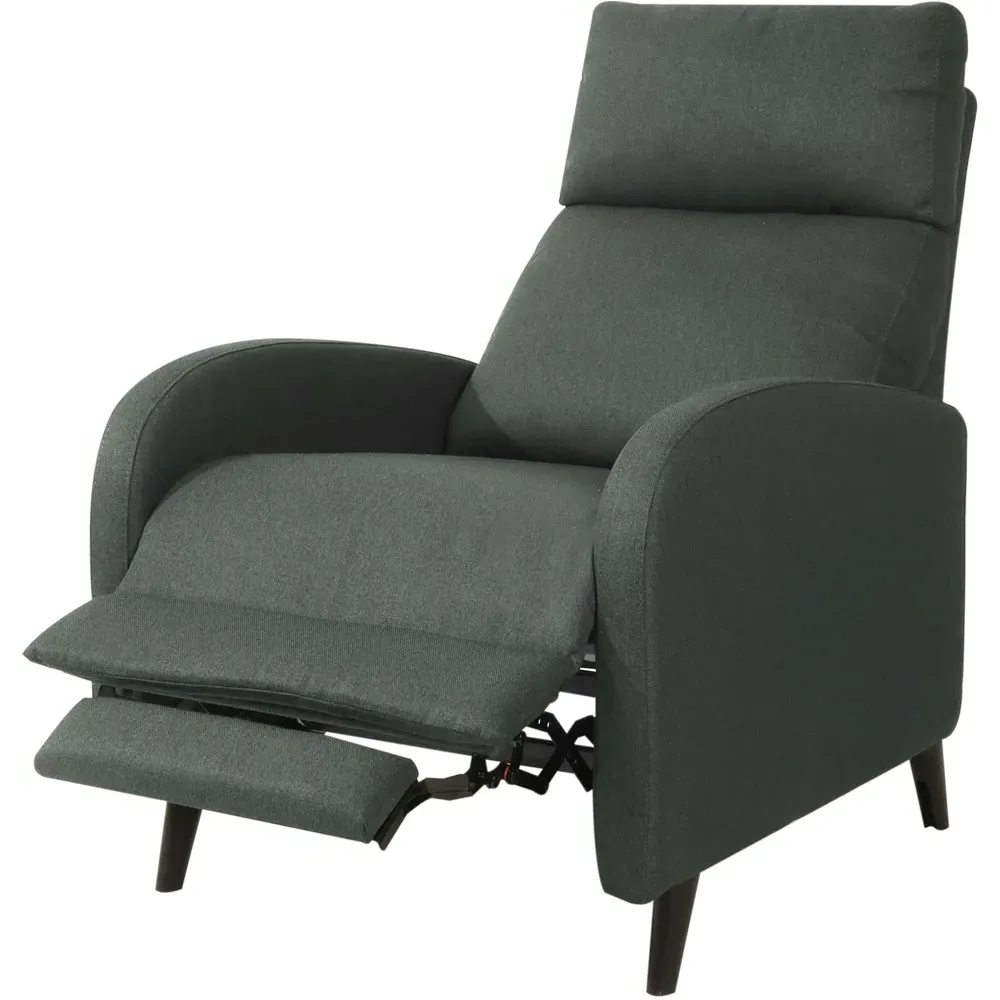 Brooklyn Manual Recliner Chair - Grey, Linen