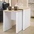 Brooklyn Nest of Tables Set of 2 - White, Oak