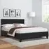 Brooklyn Single Bed Frame - Black, Faux Leather