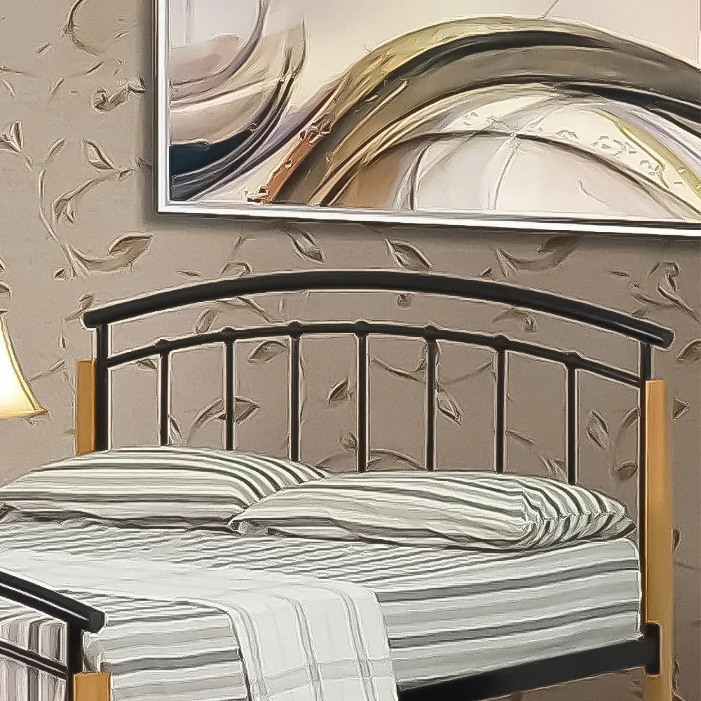 Brooklyn Single Bed Frame - Black, Metal