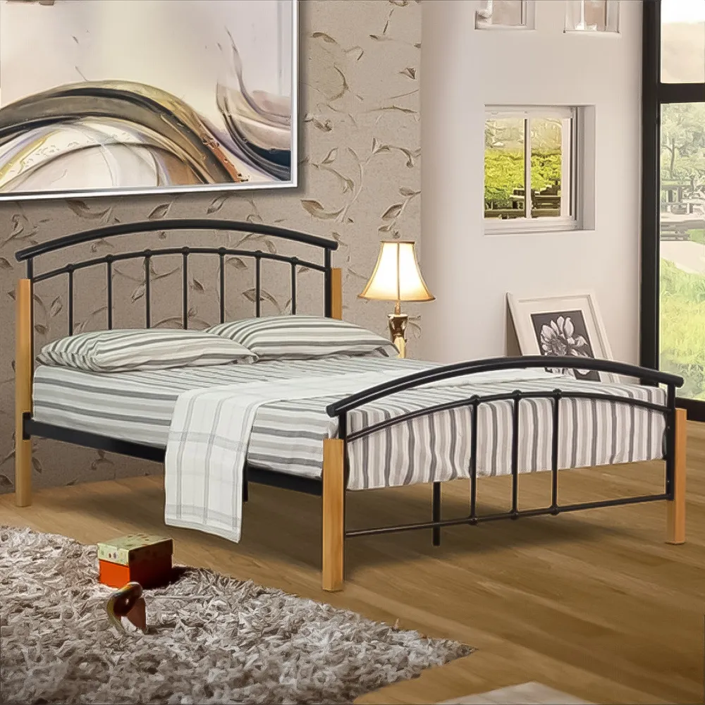 Brooklyn Single Bed Frame - Black, Metal